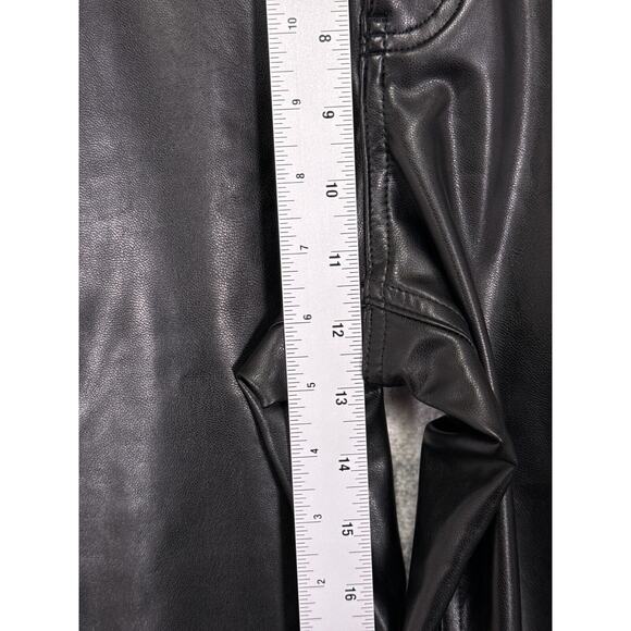 New Abercrombie & Fitch Pants 28 / 6 Womens 90s Relaxed Vegan Leather Curve Love - Picture 4 of 8